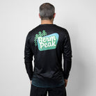 Back of the Men's Berm Peak Gravity MTB jersey, worn by Seth Alvo of Berm Peak