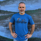 Seth Alvo of Berm Peak wearing the Berm Peak Reevo t-shirt