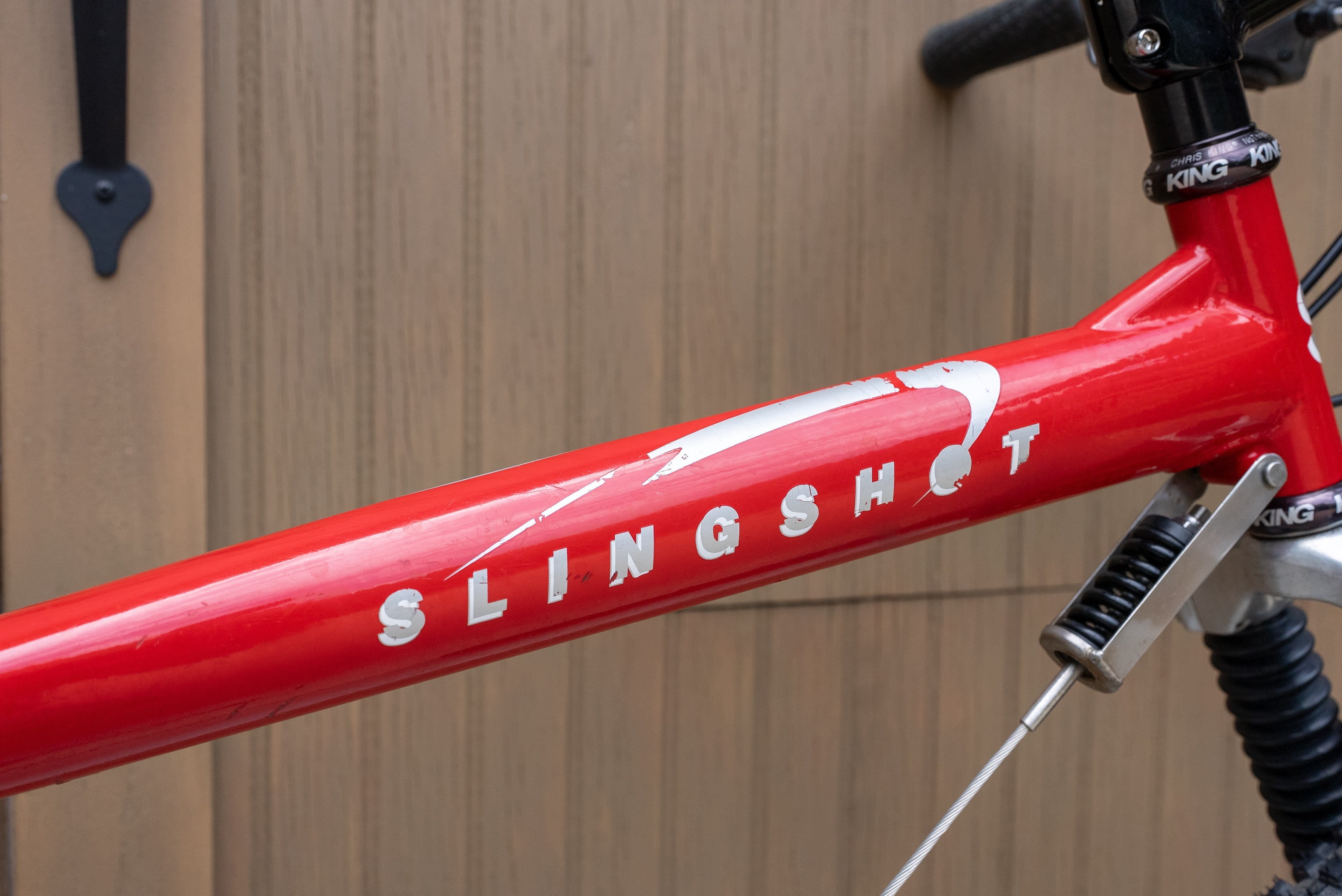 Slingshot frame decal and candy red finish